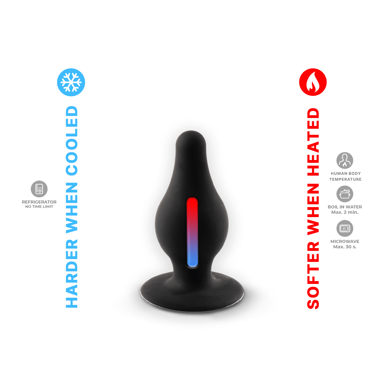 Silexd - Plug de silicona premium Talla M - Negro