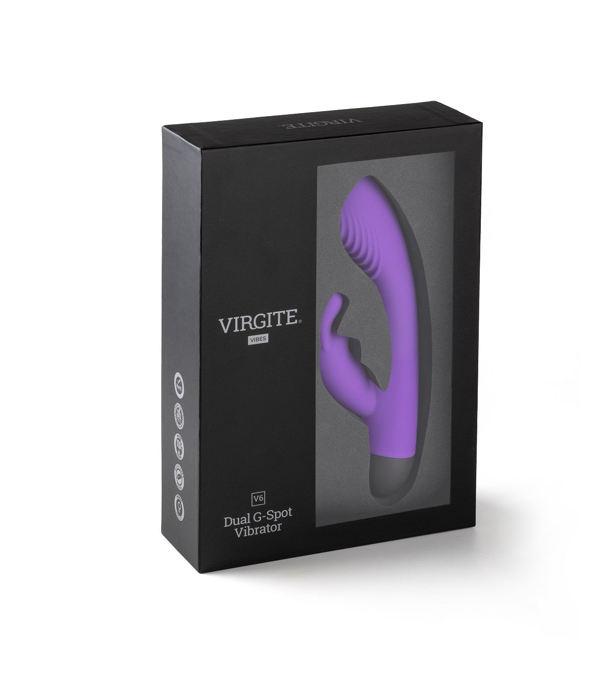 VIBRADOR RECARGABLE V6 VIOLETA