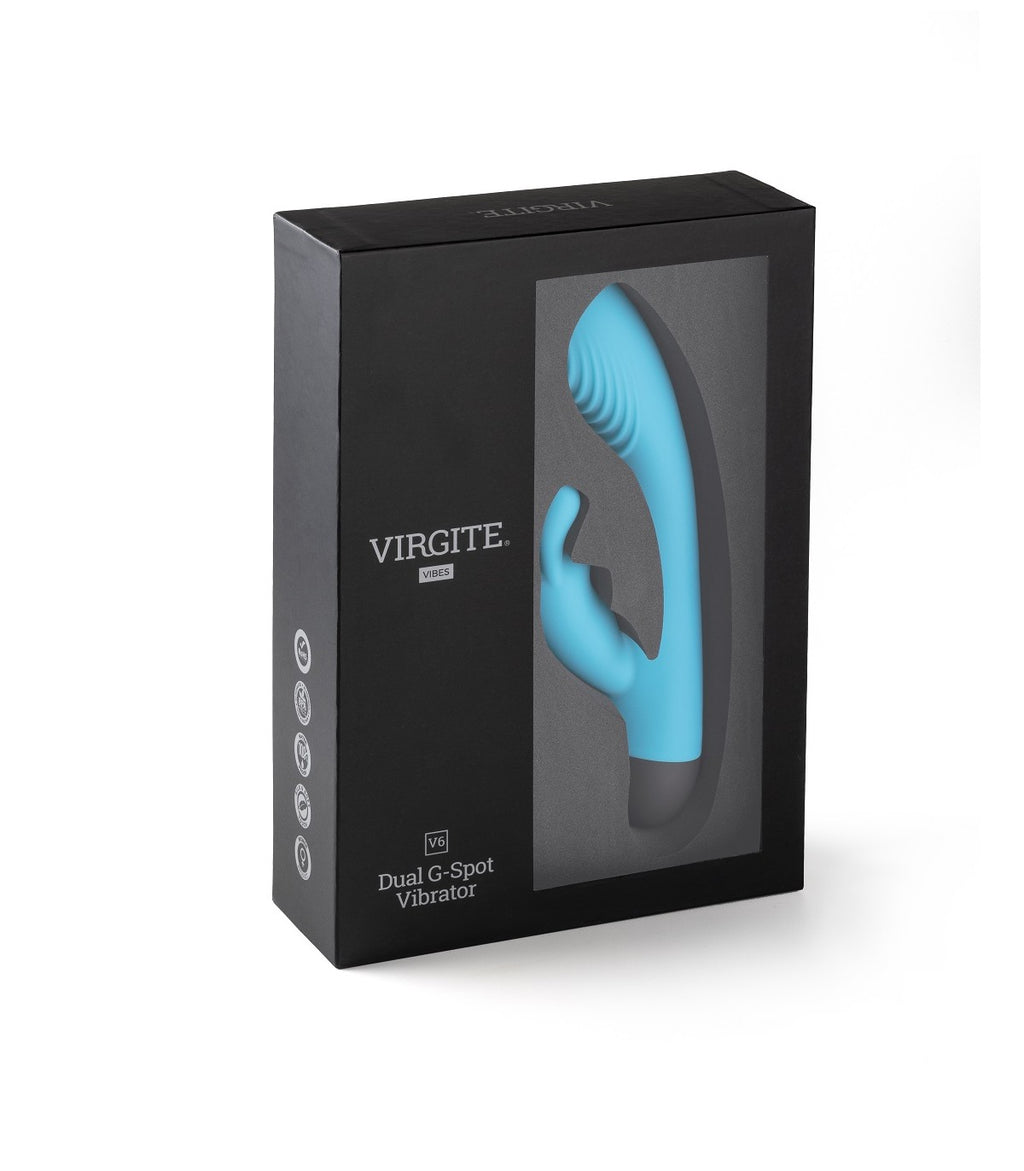 VIBRADOR RECARGABLE V6 AZUL