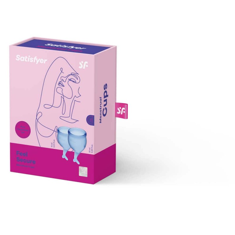 Satisfyer - Feel Secure Copa Menstrual - Azul