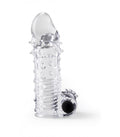FUNDA REALISTA PARA PENE S11 TRANSPARENTE 15'5 CM CON VIBRACIÓN