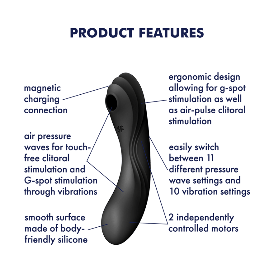 Satisfyer - Curvy Trinity 4 - Negro