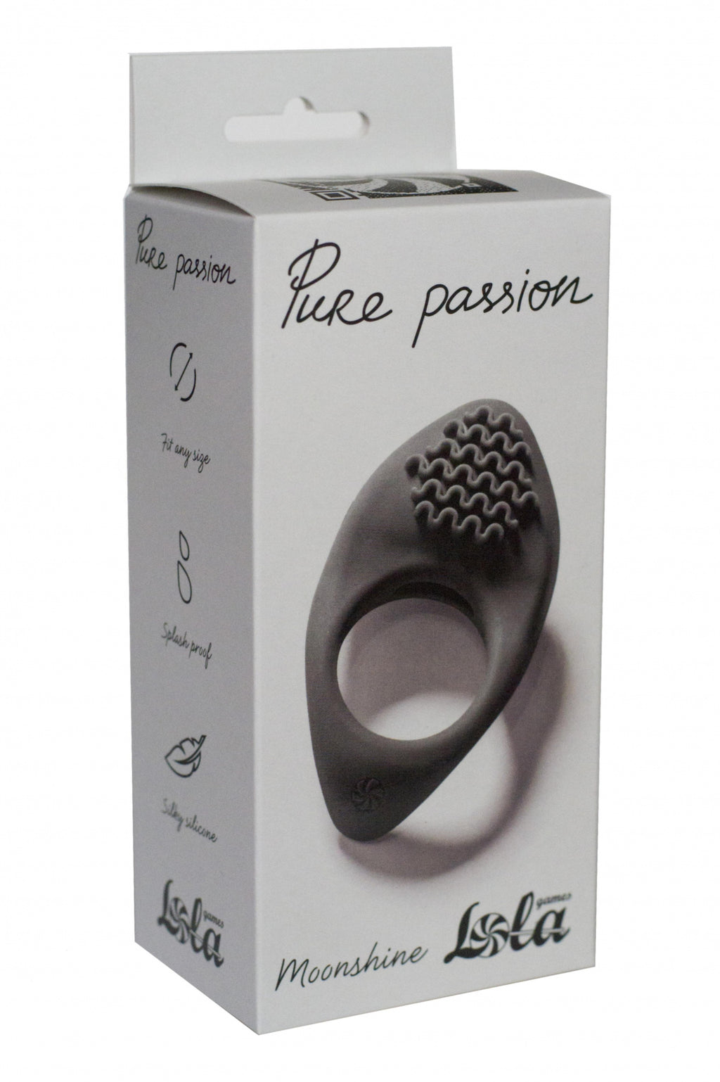 Lola Games - Anillo Fálico Vibrante Moonshine - Negro