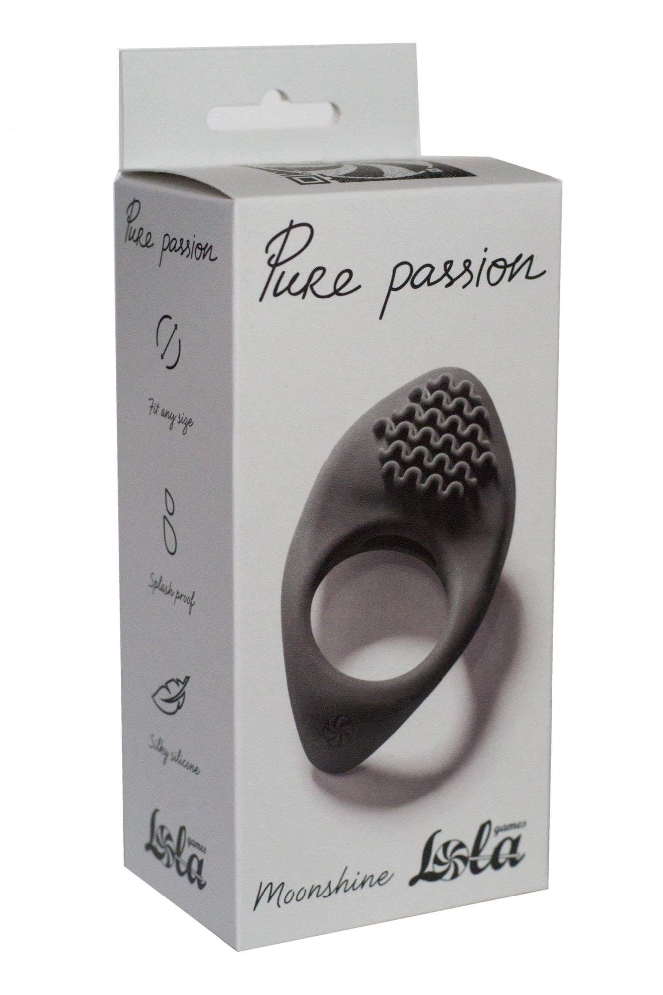Lola Games - Anillo Fálico Vibrante Moonshine - Negro