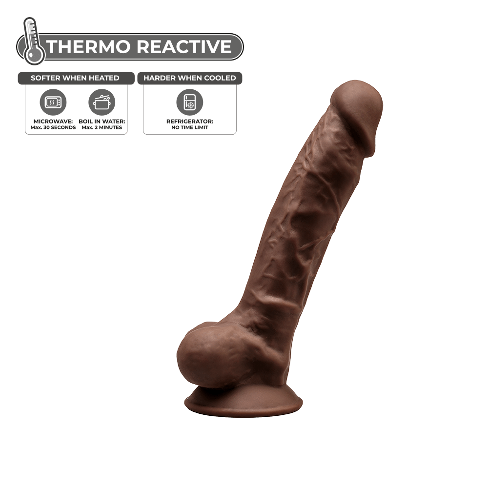 Silexd - Dildo de Silicona Premium Mod. 1 7" - Marrón