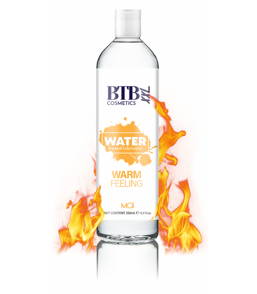 BTB Cosmetics - Lubricante Base Agua Efecto Calor - 250 ml