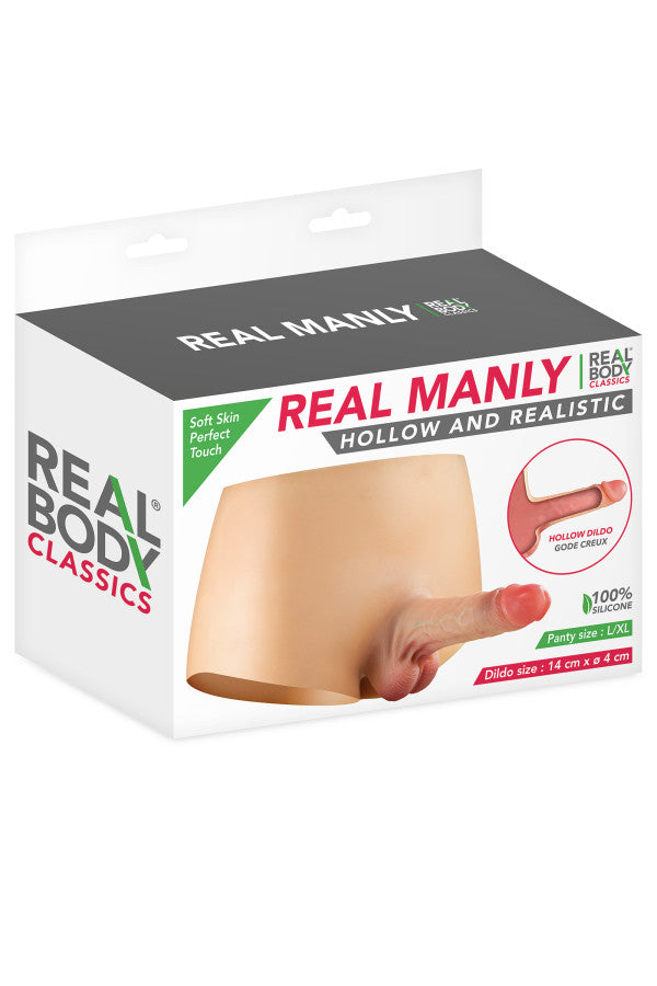 Real Body - Prótesis de Bragas con Dildo Hueco - L/XL
