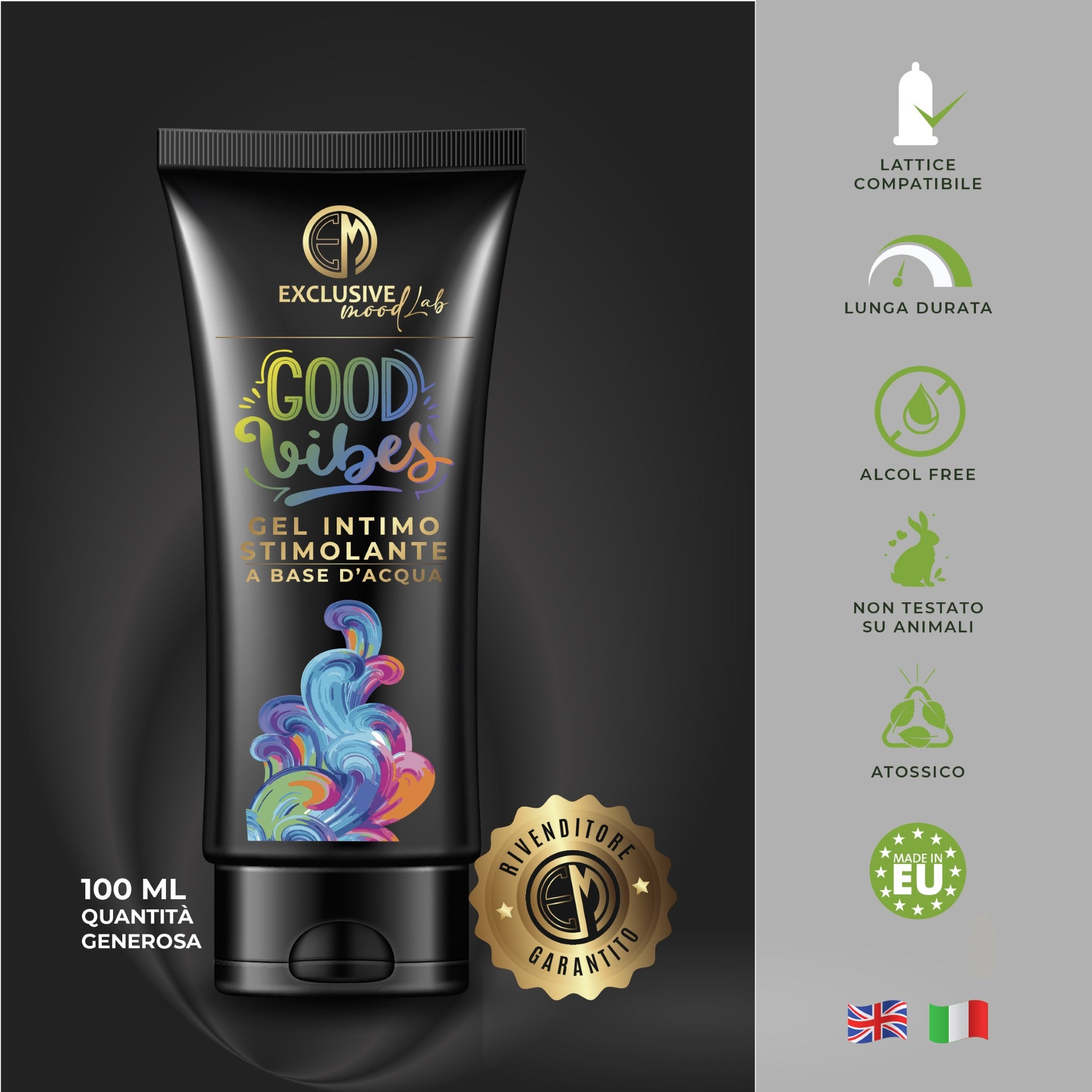 Exclusive Mood - Gel Estimulante Sensación de Hormigueo Good Vibes - 100 ml