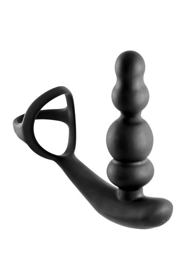 Blue Junker - Estimulador prostático rotatorio con doble anillo para pene