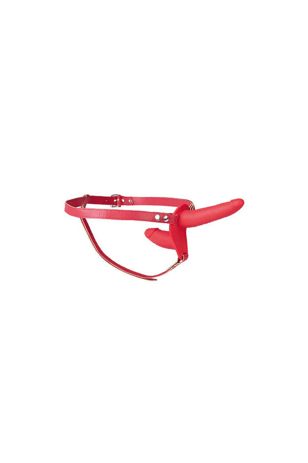 Fetish Tentation - Arnés Strap-On 15,5 cm - Rojo