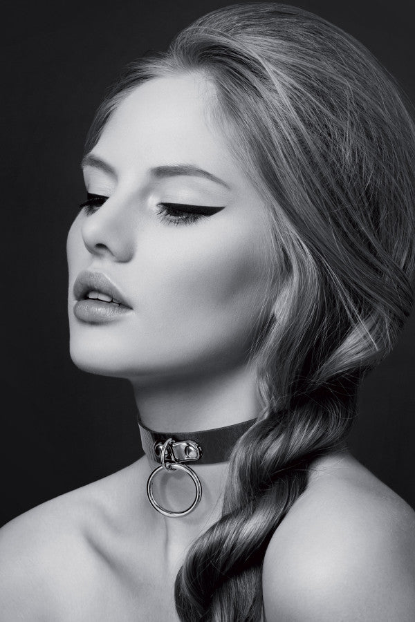 Bijoux Pour Toi - Collar con Anilla - Negro