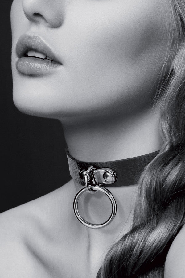 Bijoux Pour Toi - Collar con Anilla - Negro
