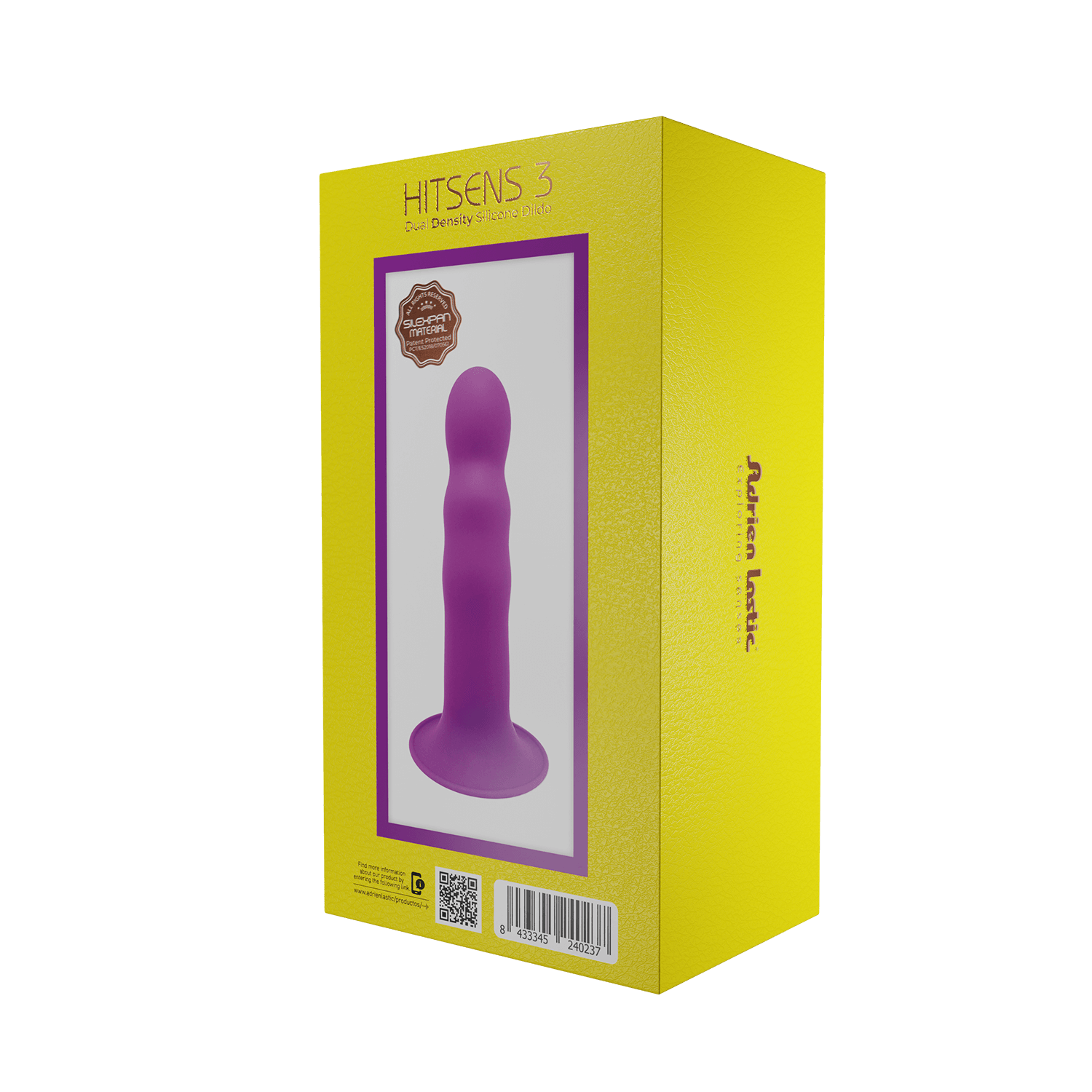 Adrien Lastic - Dildo de silicona Hitsens 3 - Morado