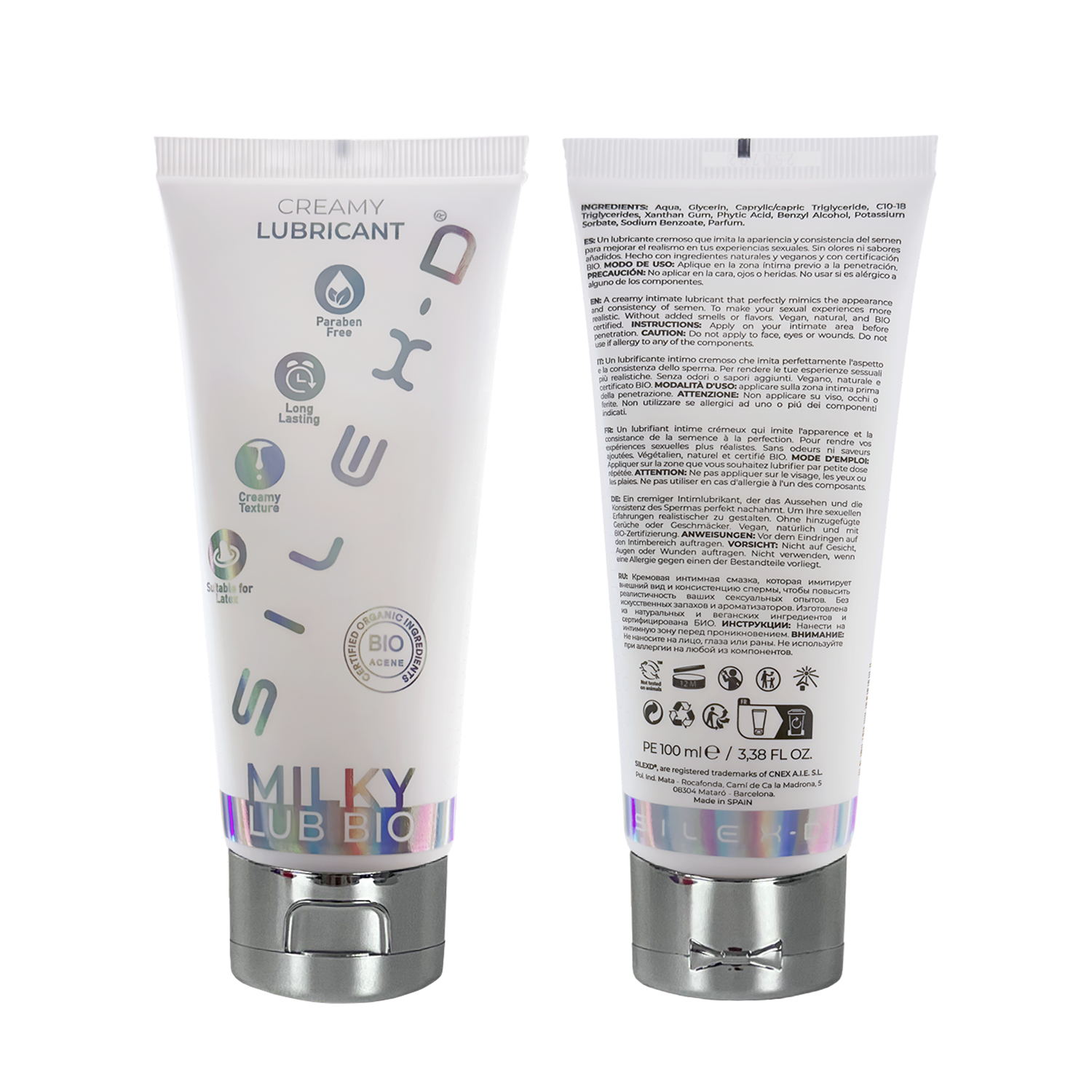 Silexd - Lubricante lechoso esperma Bio - 100ml