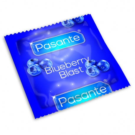 Pasante - Preservativos Blueberry Blast - Bolsa de 144 Unidades
