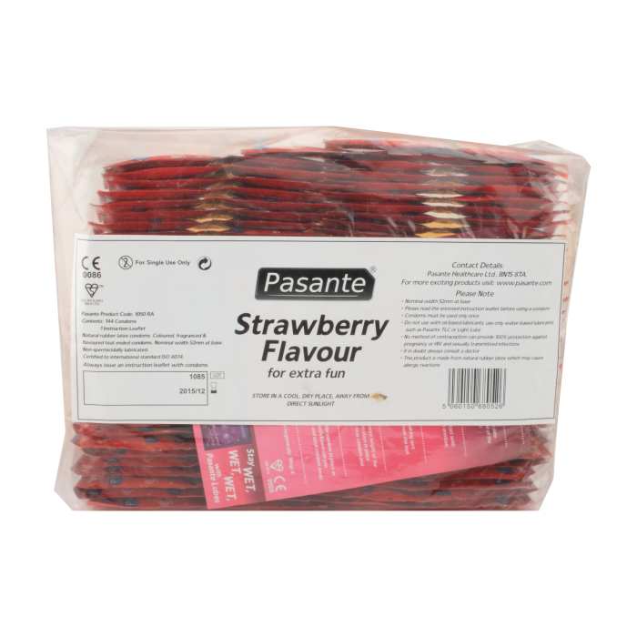 Pasante - Condones Chocolate Temptation - Bolsa de 144 Unidades
