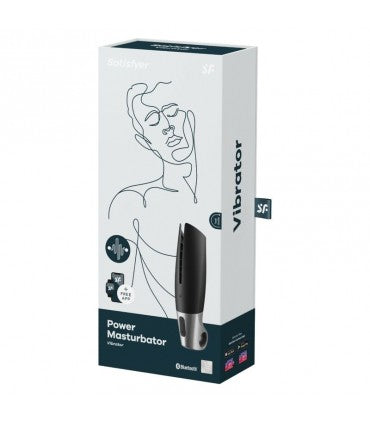Satisfyer - Masturbador Power - Controlado por aplicación - Negro