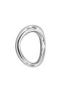 Locked - Anillo para el pene de metal de forma ergonómica de 4,40 cm - Yoke