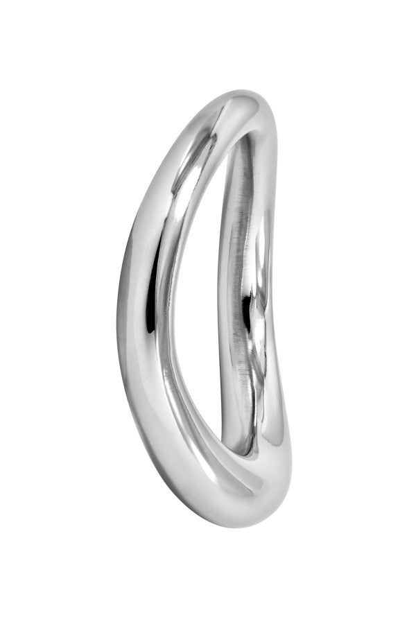 Locked - Anillo para el pene de metal de forma ergonómica de 4,40 cm - Yoke