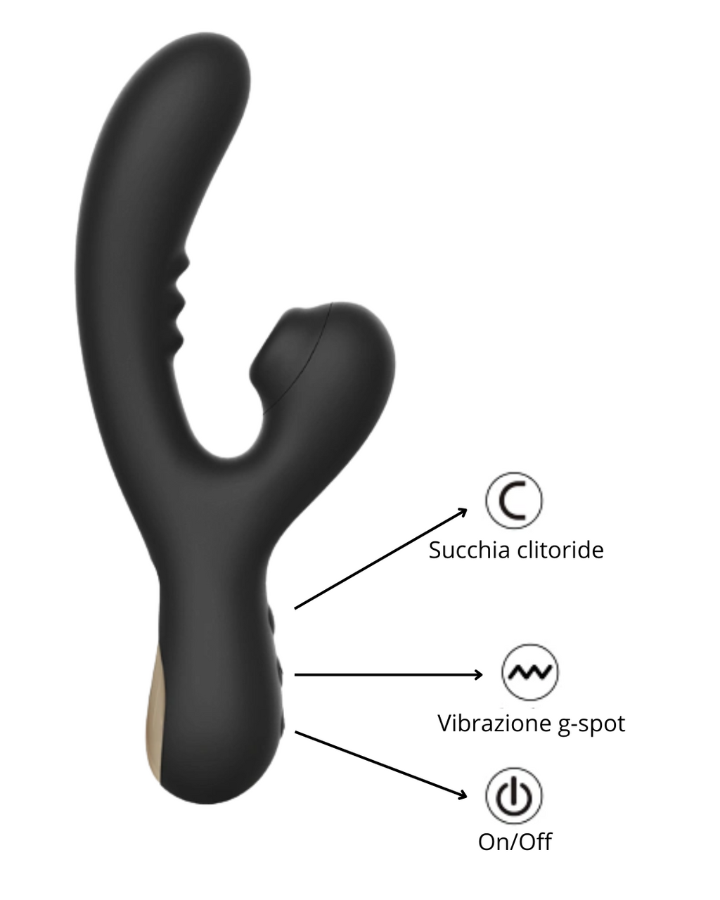 SinsFactory Selection - Vibradores punto G - Joanna - Negro