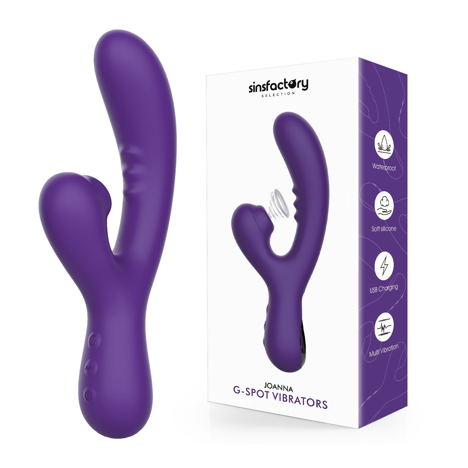 SinsFactory Selection - Vibradores punto G - Joanna - Morado