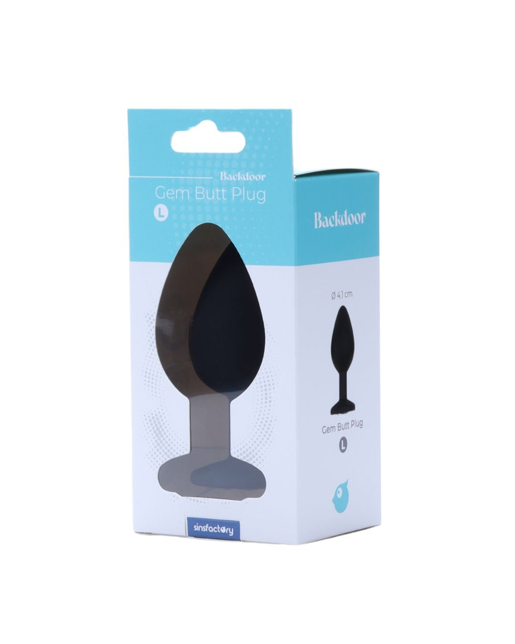 SinsFactory - Gem Butt Plug - L - Negro