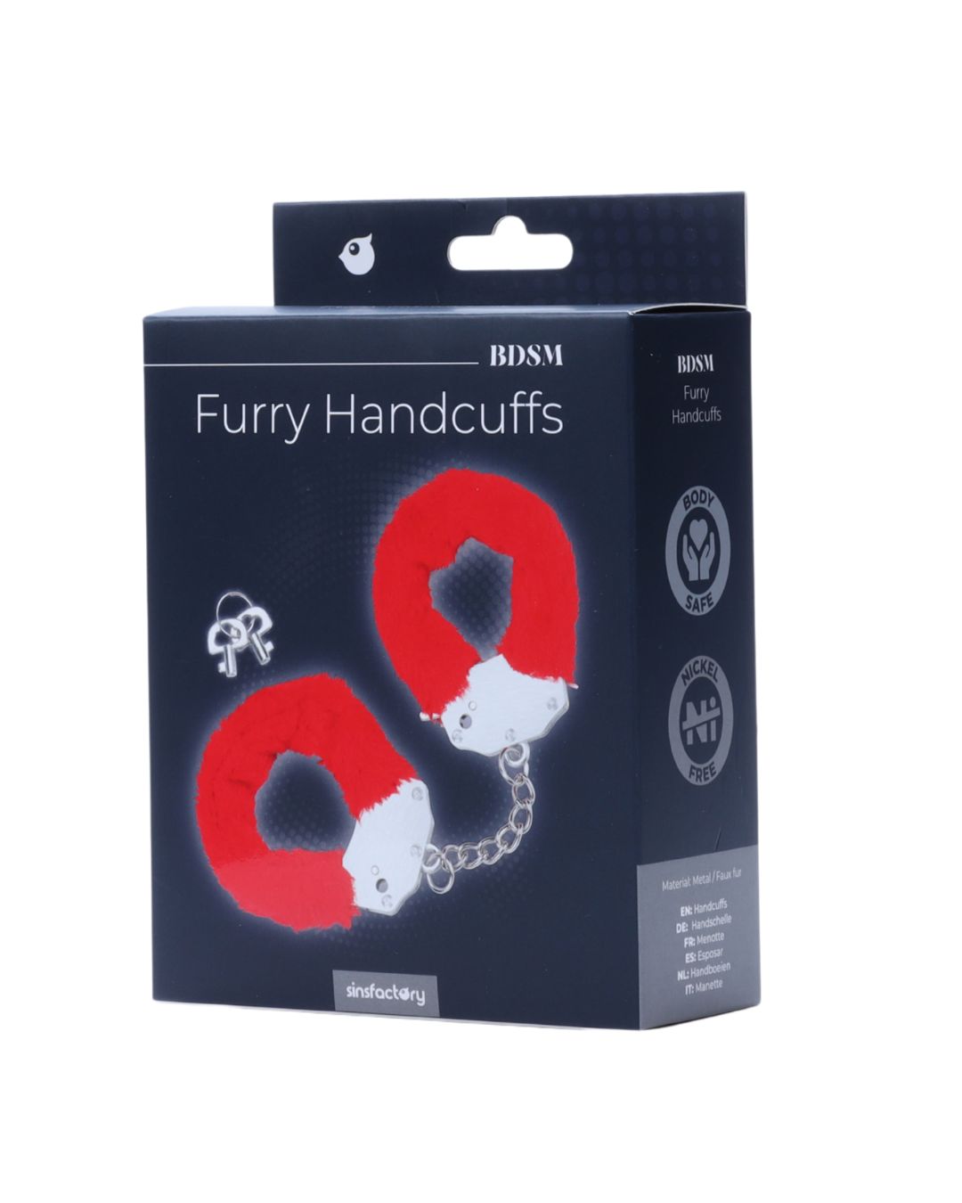 SinsFactory - Furry Fun Cuffs - Rojo