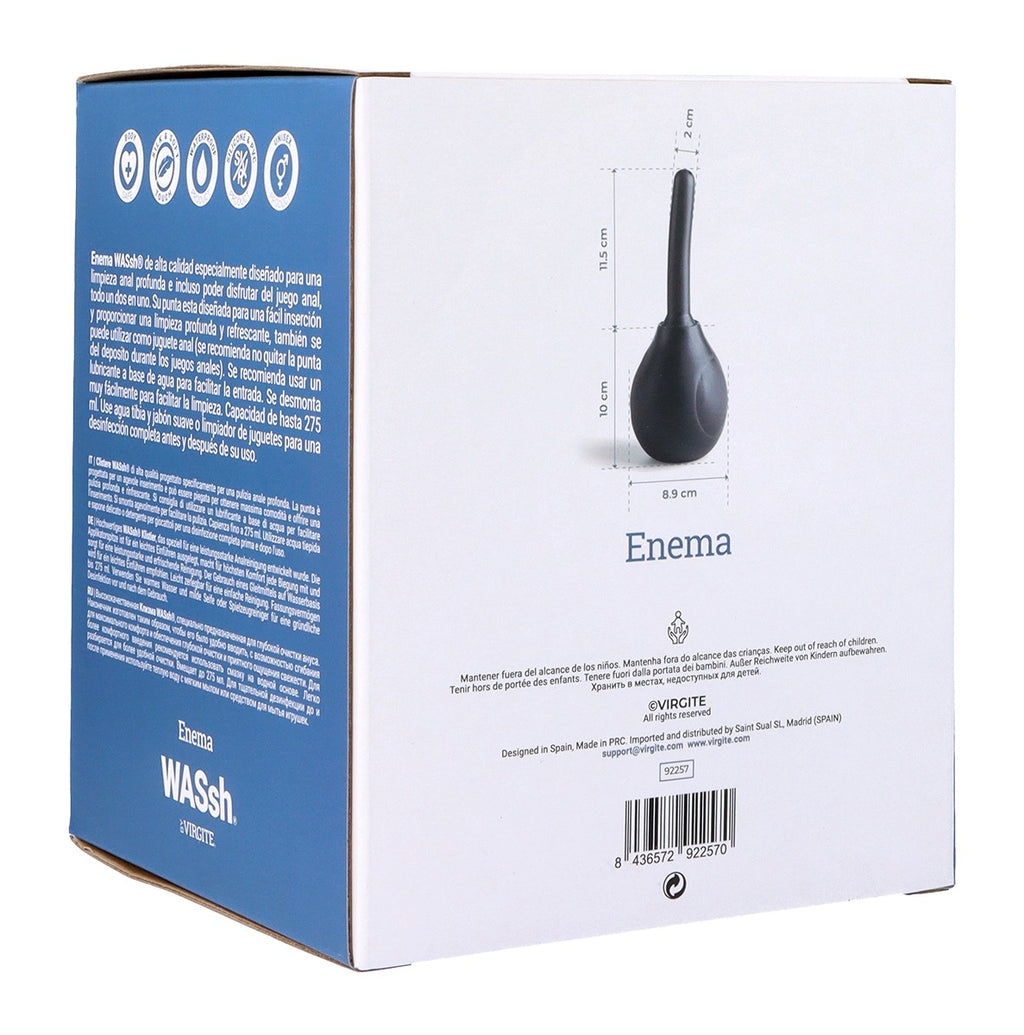 ENEMA ANAL NEGRO PARA LA LIMPIEZA 275 ML