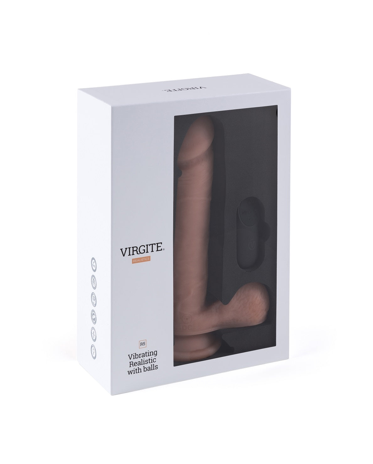 VIBRADOR REALISTA R5" 21CM CON CONTROL REMOTO"