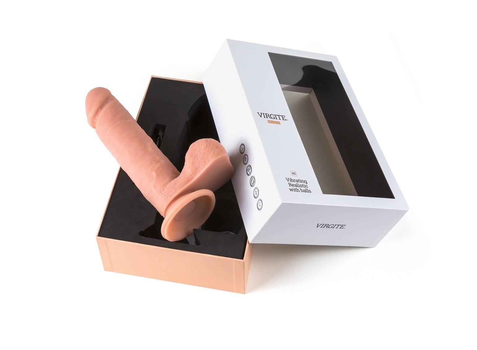 VIBRADOR REALISTA R5" 21CM CON CONTROL REMOTO"