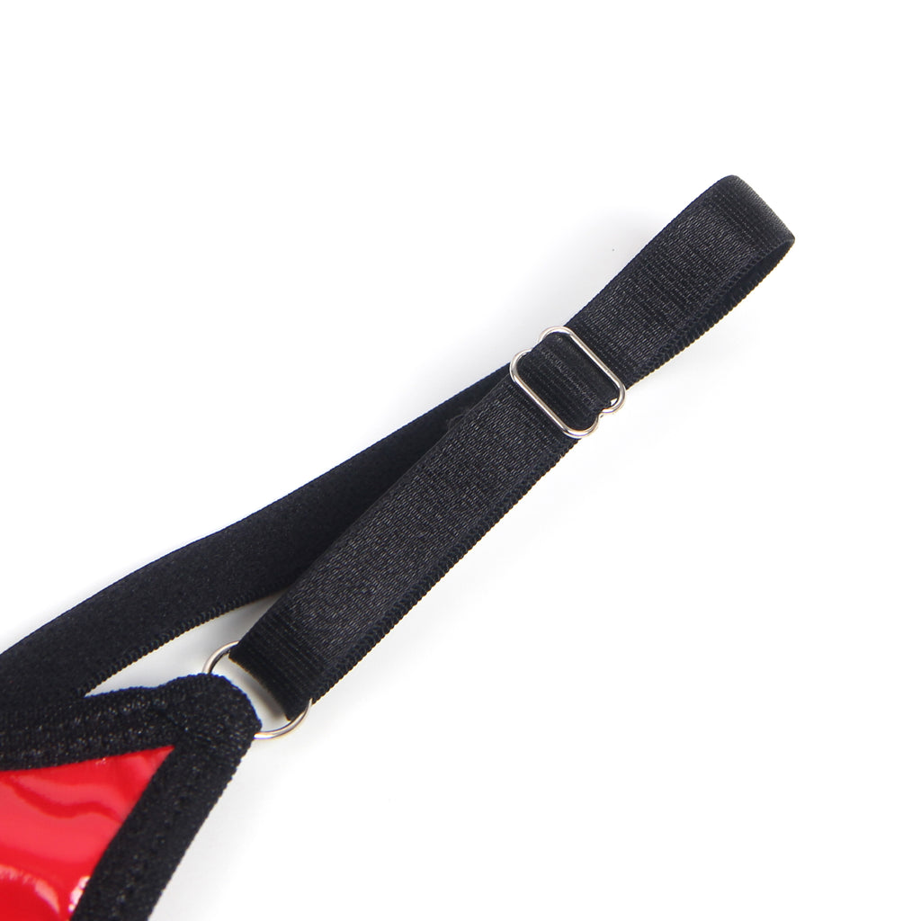 Oh Yeah - Conjunto de 2 Piezas de Látex Rojo y Rejilla