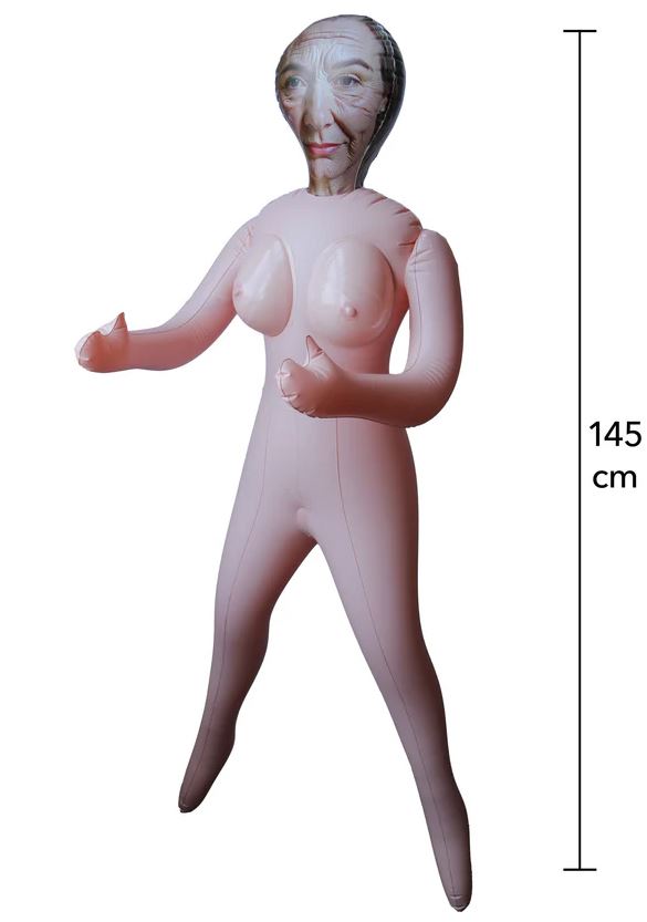 Piel de muñeca hinchable Abuela cachonda