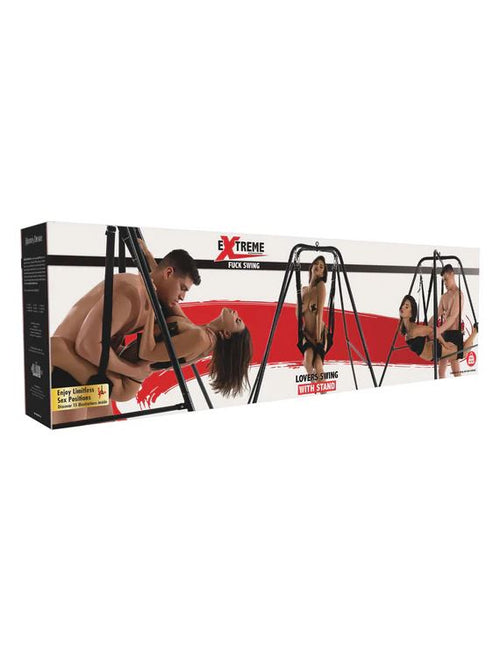 Columpio para amantes con soporte negro