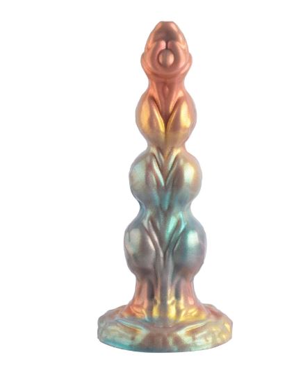 VSC Novedad - Dildo de Silicona Multicolor con Purpurina - Dominator