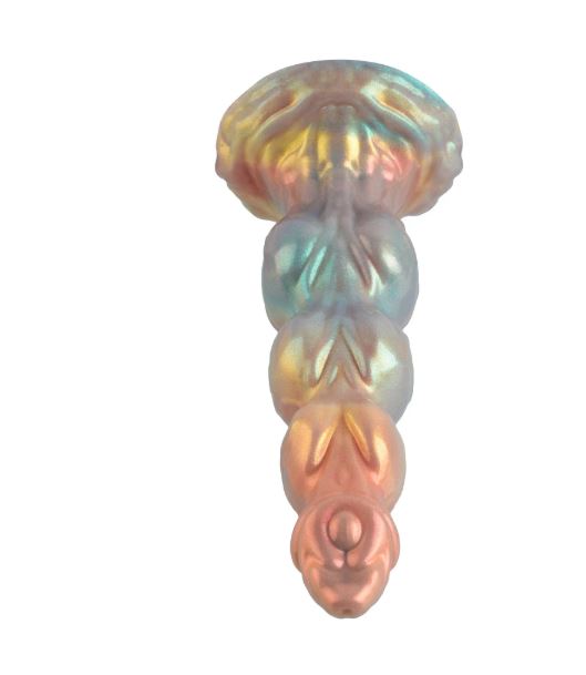 VSC Novedad - Dildo de Silicona Multicolor con Purpurina - Dominator