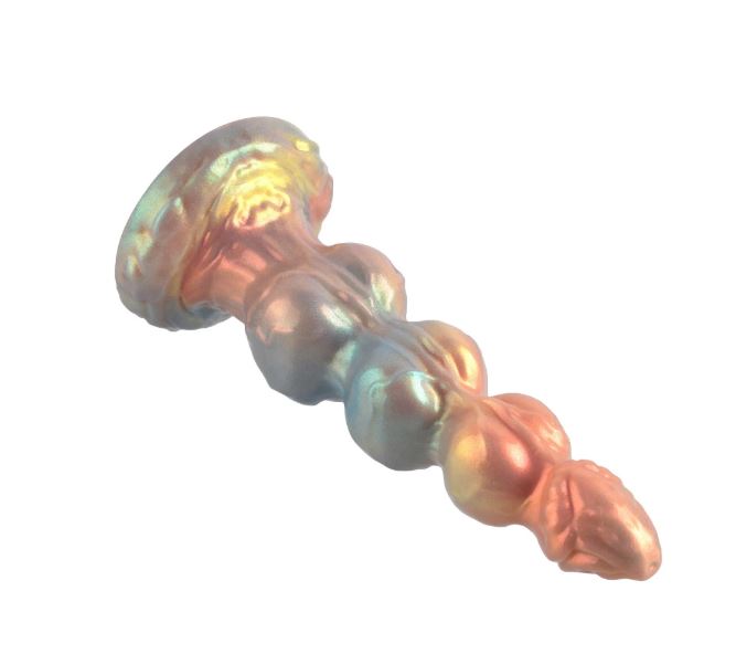 VSC Novedad - Dildo de Silicona Multicolor con Purpurina - Dominator