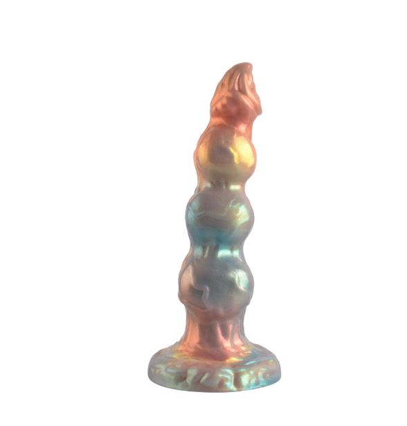 VSC Novedad - Dildo de Silicona Multicolor con Purpurina - Dominator