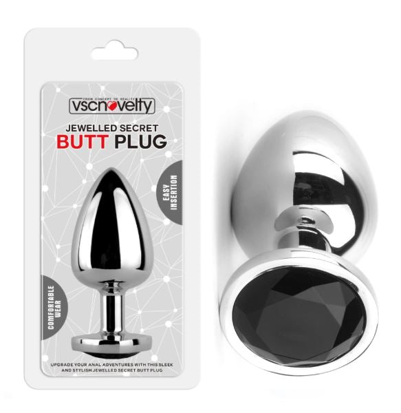 VSC Novedad - Plug Anal con Diamante Negro - S
