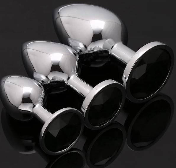 VSC Novedad - Plug Anal con Diamante Negro - S