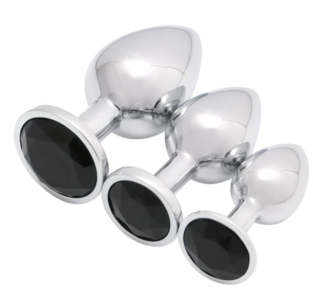 VSC Novedad - Plug Anal con Diamante Negro - S