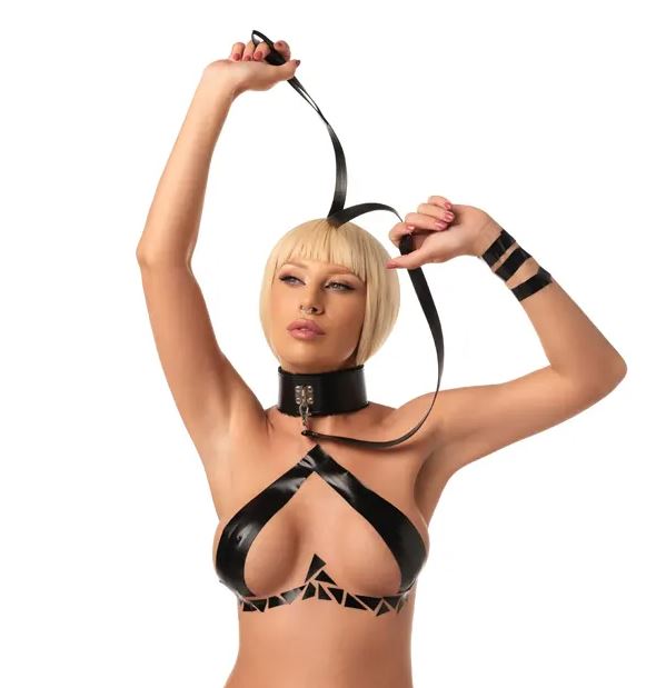 Fetiche de fantasía - Collar con correa