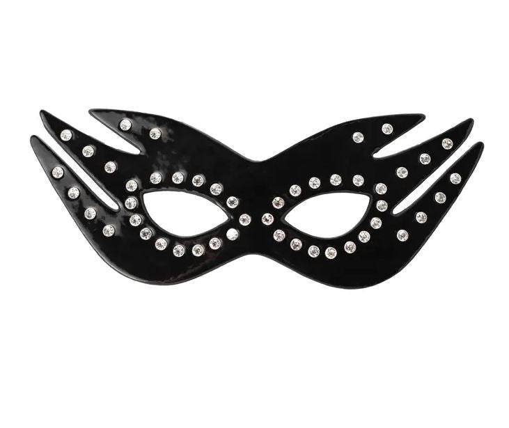 Fantasy Fetish - Antifaz Sexy de Cuero con Tachuelas