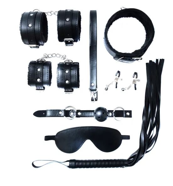 Fantasy Fetish - Set BDSM de 8 piezas - Negro