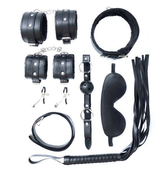 Fantasy Fetish - Set BDSM de 8 piezas - Negro