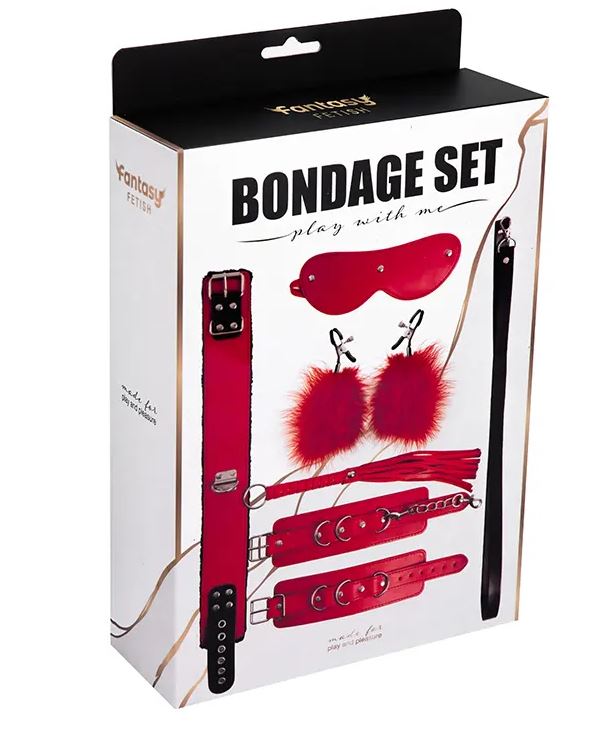 Fantasy Fetish - Set BDSM 6 Piezas - Rojo
