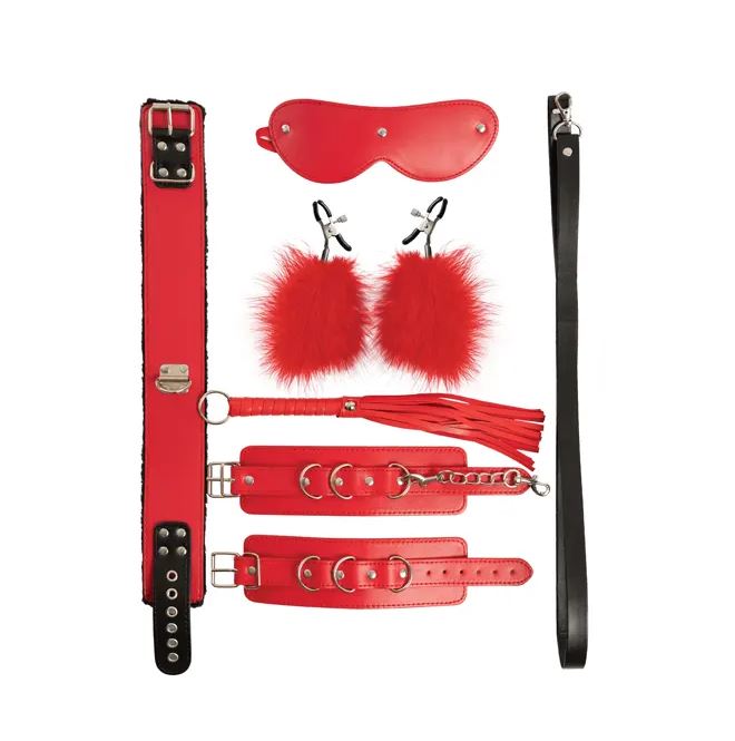 Fantasy Fetish - Set BDSM 6 Piezas - Rojo