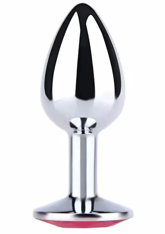 Fantasy Toys - Plug de aluminio con joya violeta - S