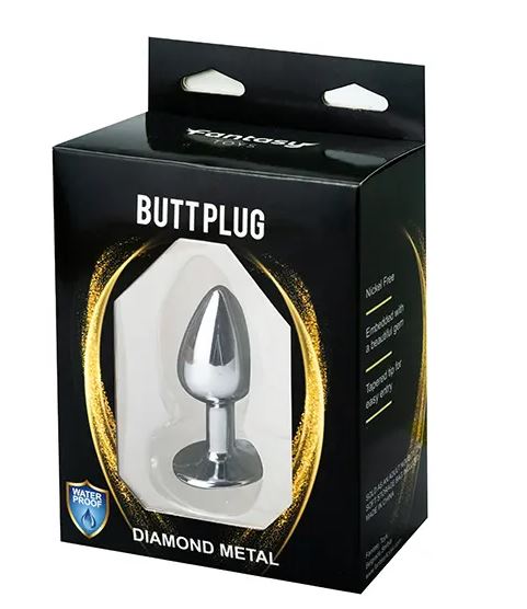 Fantasy Toys - Plug de aluminio con joya roja - S