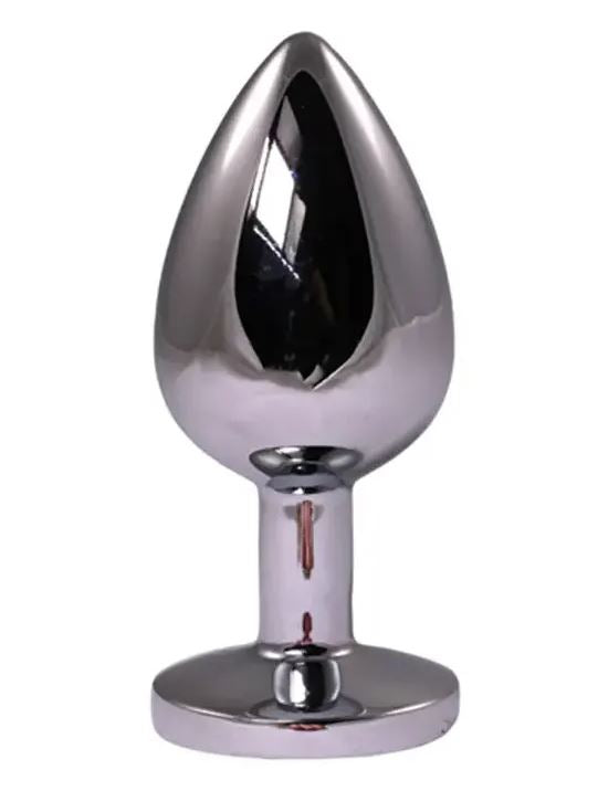 Fantasy Toys - Plug de aluminio con joya roja - S