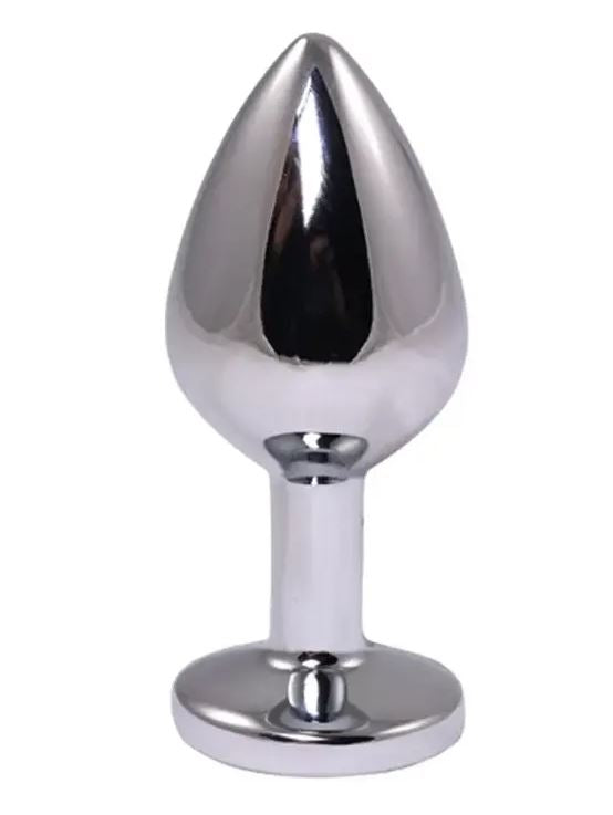 Fantasy Toys - Plug de aluminio con joya roja - M